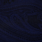 Preview: Seidenkrawatte in königsblauem Paisley