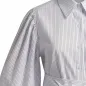 Preview: Striped Blouse with Balloon Sleeves and Waist Belt