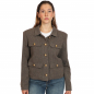 Preview: Short herringbone overjacket made of virgin wool