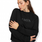 Preview: Sweatshirt 'AMEN' made of cotton in black
