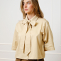Preview: Schluppenbluse in Sandbeige
