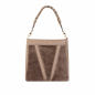Preview: Große Shopper aus Lammfell in Beige -DIANA-