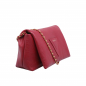 Preview: Schultertasche aus Kalbsleder weinrot