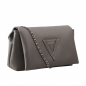 Preview: Schultertasche aus Kalbsleder in taupe EPONA Midi