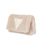 Preview: Beige crossbody bag made of lambskin -EPONA- MINI
