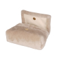 Preview: Beige crossbody bag made of lambskin -EPONA- MINI