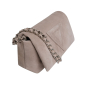 Preview: Crossbody Bag aus Wildleder Greige