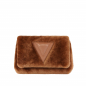 Preview: Crossbody Bag aus Lammfell in nussbraun -EPONA- MINI