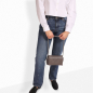 Preview: Crossbody bag made of calfskin taupe