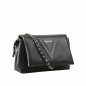 Preview: Crossbody Bag aus Kalbsleder in schwarz