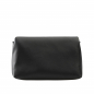 Preview: Crossbody Bag aus Kalbsleder in schwarz