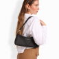 Preview: Hobo-Bag als Schultertasche Kalbsleder schwarz