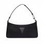 Preview: Hobo-Bag als Schultertasche aus genarbtem Kalbsleder in schwarz -FORTUNA-