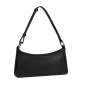 Preview: Hobo-Bag als Schultertasche aus genarbtem Kalbsleder in schwarz -FORTUNA-
