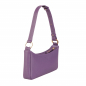 Preview: Hobo-Bag als Schultertasche aus genarbtem Kalbsleder in lila -FORTUNA-