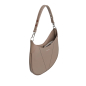 Preview: Hobo Bag Schultertasche aus Saffiano-Leder Taupe
