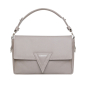 Preview: Schultertasche aus Saffiano Leder Greige