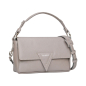 Preview: Schultertasche aus Saffiano Leder Greige