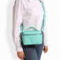 Preview: Shoulder bag made of turquoise calfskin leather