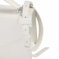 Preview: Handle Bag with shoulder strap made of calfskin white