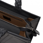 Preview: Handtasche aus glattem Kalbsleder mit geflochtenen Henkeln -VESTA-