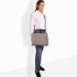 Preview: Handtasche aus Kalbsleder mit geflochtenen Henkeln in taupe