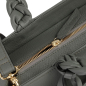 Preview: Handbag made of calfskin with braided handles magenta -VESTA-
