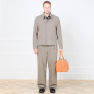 Preview: Small Travel Bag in Ostrich Leather Cognac