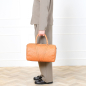 Preview: Small Travel Bag in Ostrich Leather Cognac