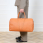 Preview: Reisetasche aus Straußenleder Cognac