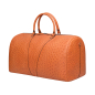 Preview: Travel bag made of Ostrich Leather Cognac