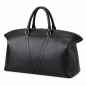 Preview: Reisetasche aus Saffianoleder Schwarz
