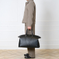 Preview: Reisetasche aus Saffianoleder Schwarz