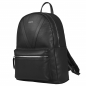 Preview: Lederrucksack aus schwarzem Kalbsleder -JUVENTAS-