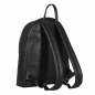 Preview: Lederrucksack aus schwarzem Kalbsleder -JUVENTAS-