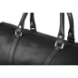 Preview: Reisetasche aus schwarzem Kalbsleder -VENUS-