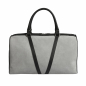 Preview: Travel bag M gray velour leather -MERKUR- Limited 1/555 -