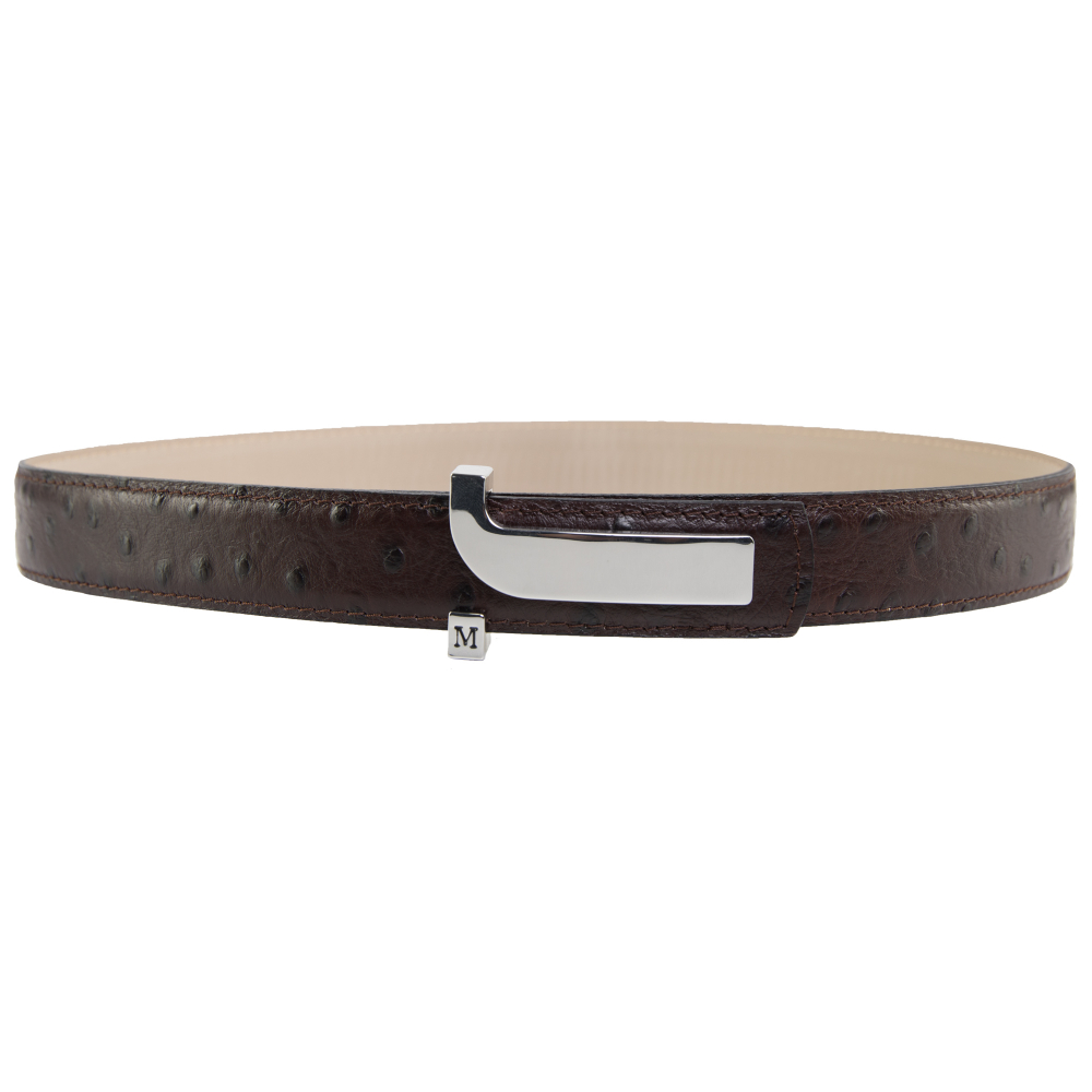 Leather belt with exclusive embossing -JUNO-