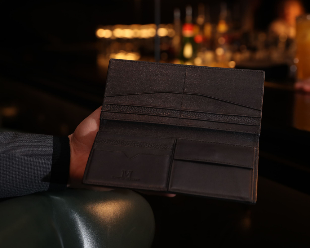 Brieftasche mit Münzfach aus Kalbsleder