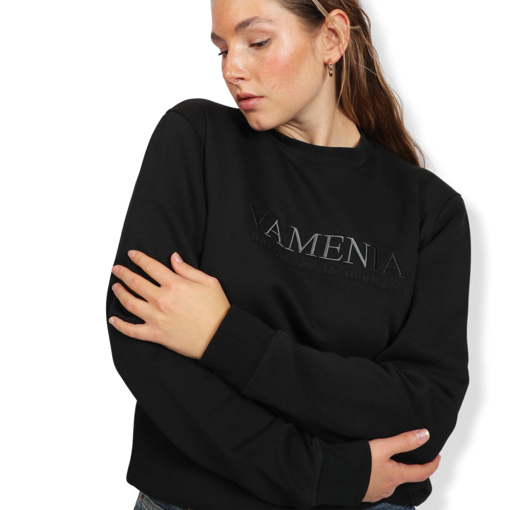 Sweatshirt 'AMEN' made of cotton in black