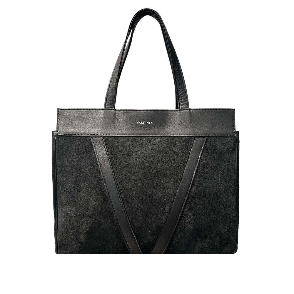 Shopper Tasche mit Reißverschluss aus Kalbsleder -CERES-