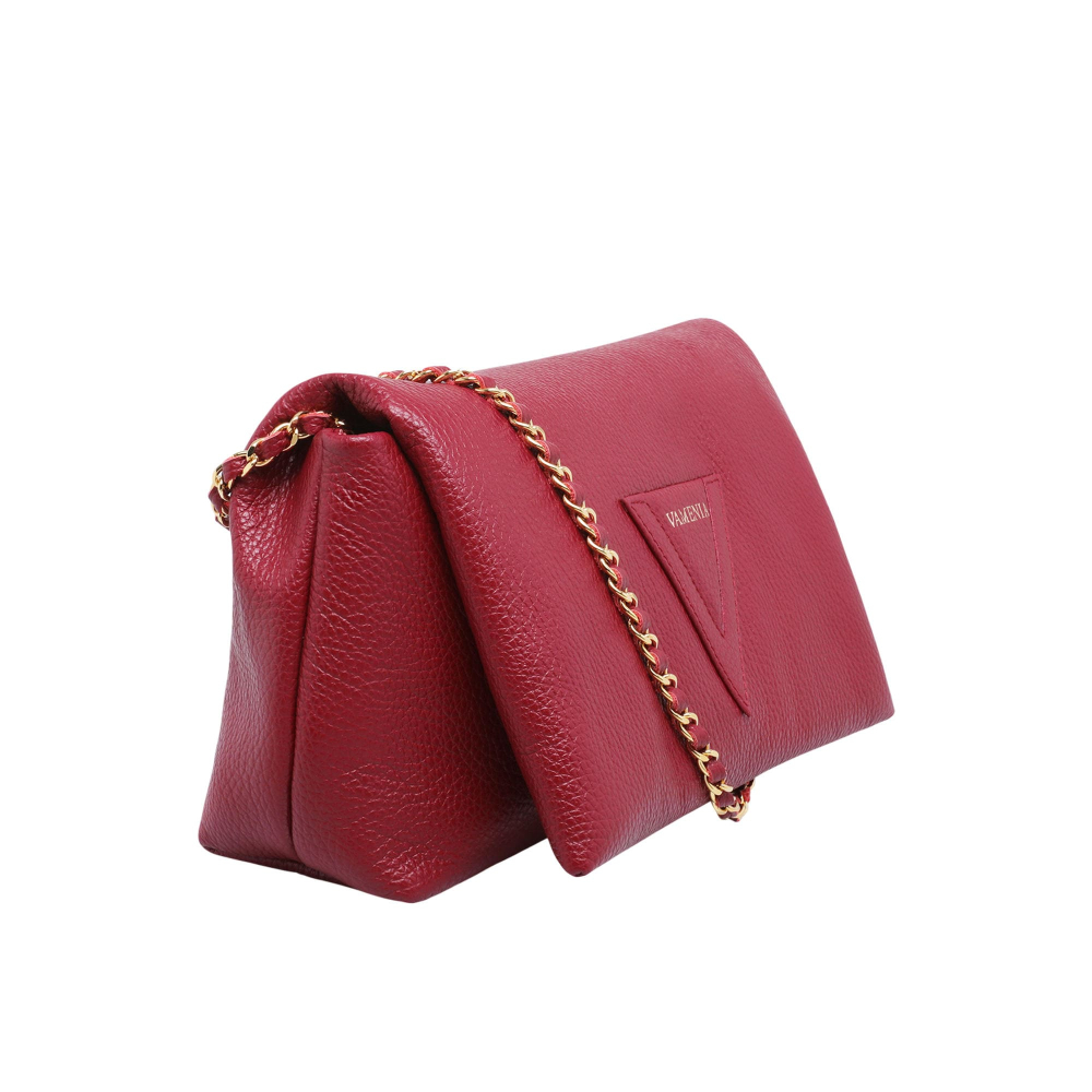 Preview: Crossbody bag made of calfskin wine red
