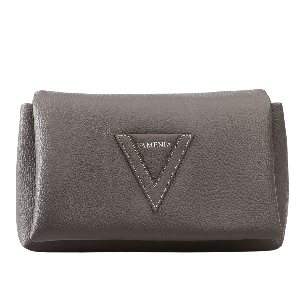 Preview: Crossbody bag made of calfskin taupe