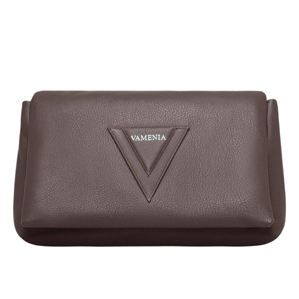 Preview: Shoulder made of calfskin darkbrown
