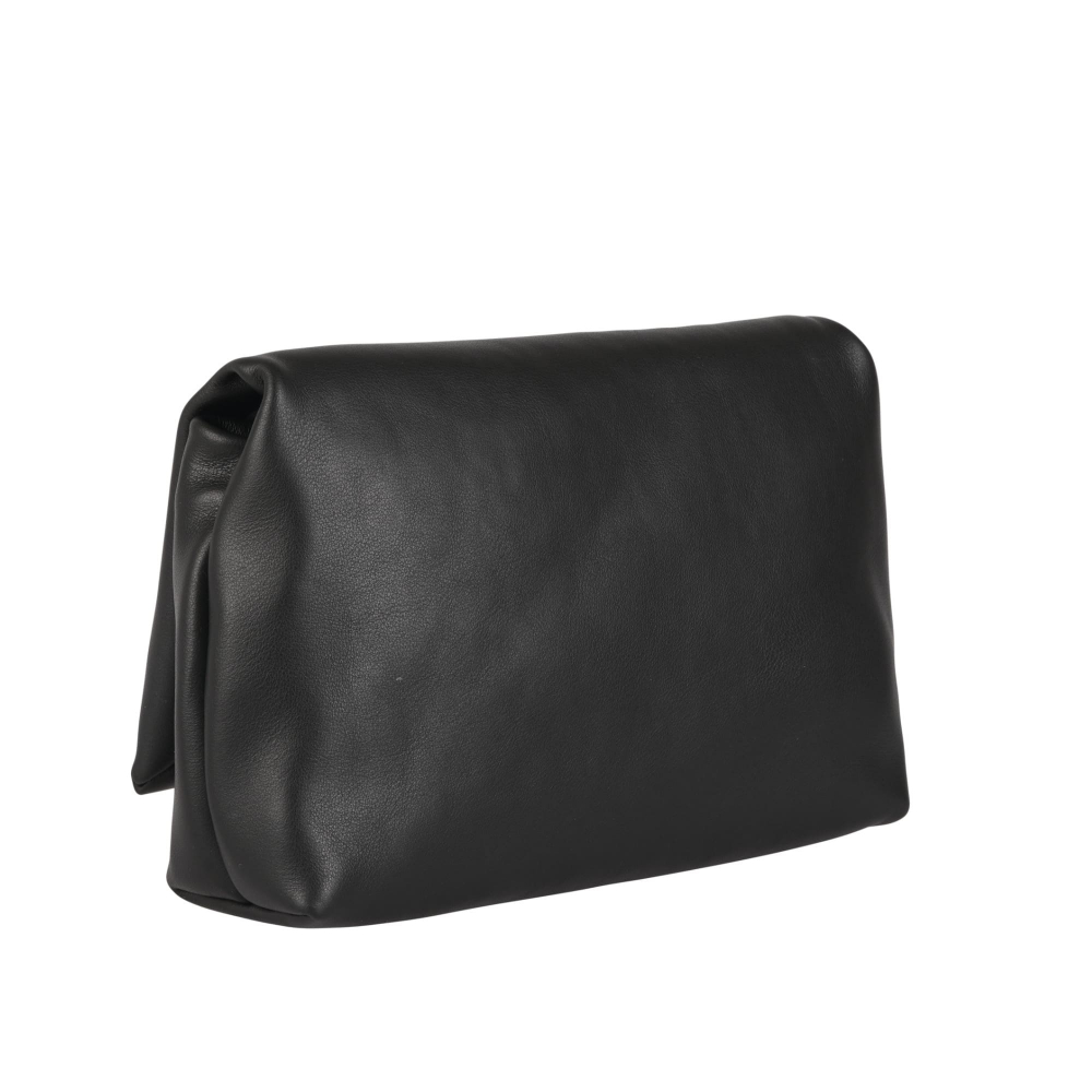 Preview: Black crossbody bag made of calfskin