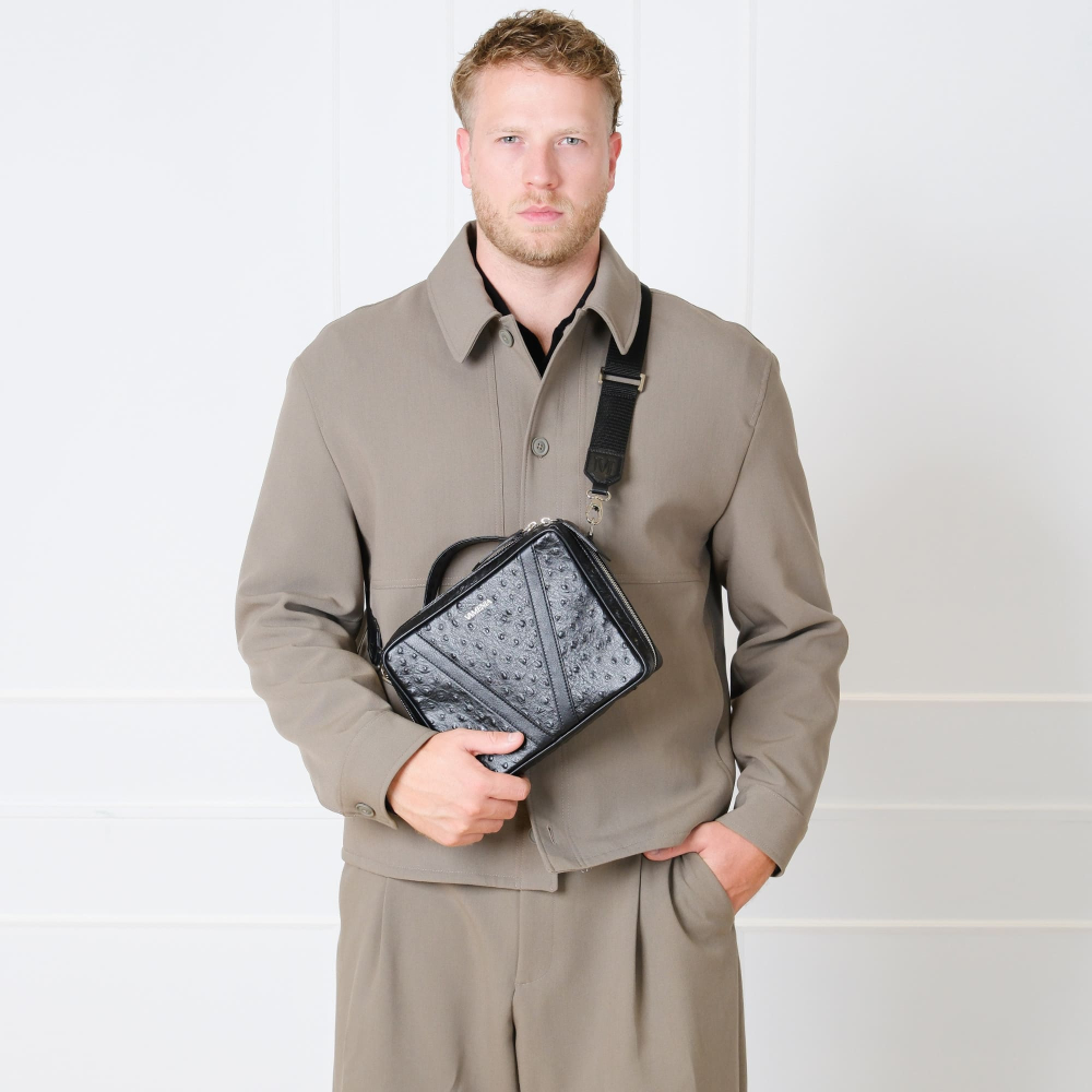 Crossbody Bag as Camera Bag made of Calfskin