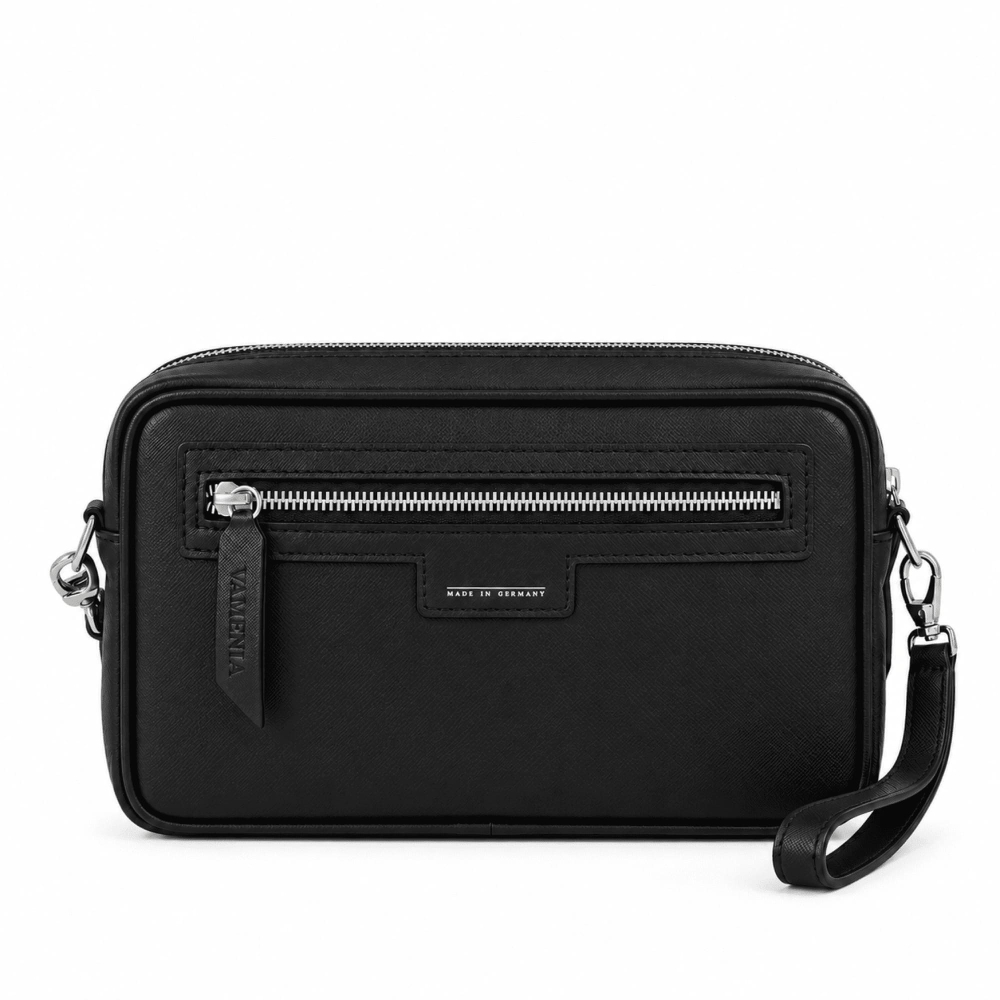 Preview: Small Shoulder Bag made of saffianoskin black