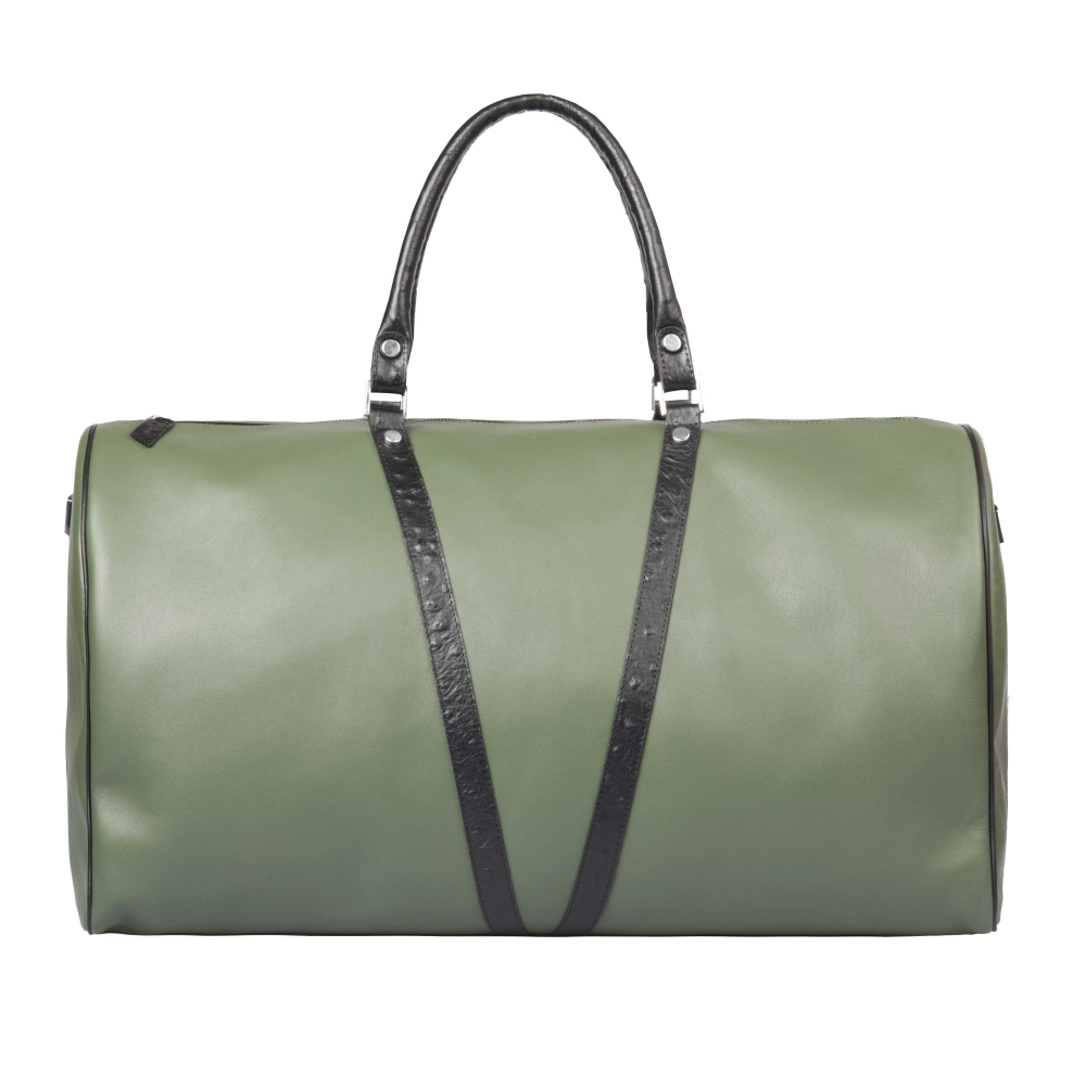 Reisetasche aus dunkelgrünem Leder -VENUS- Limitierte Edition 1/555