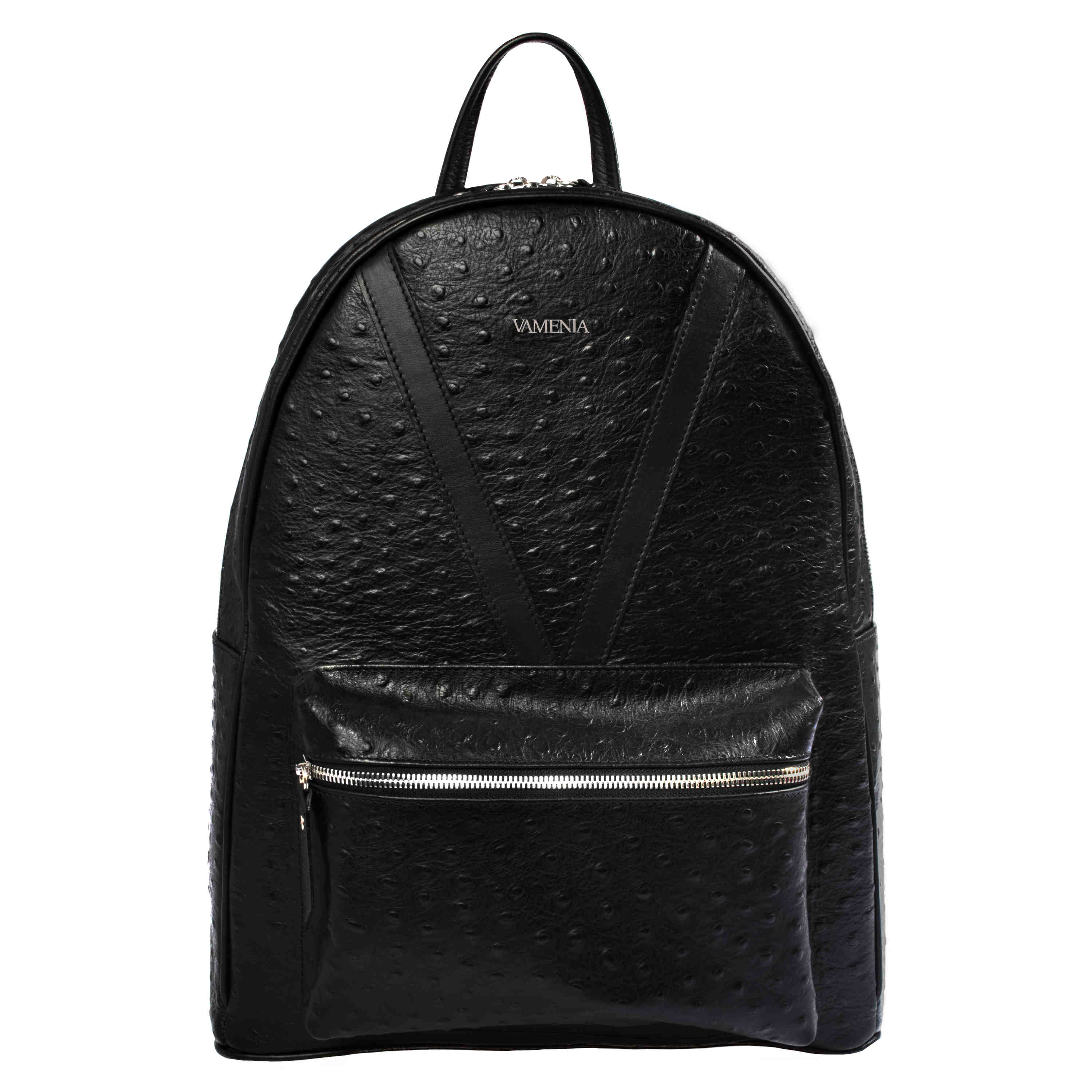 VAMENIA Handmade in Germany Leather backpack with embossed JUVENTAS