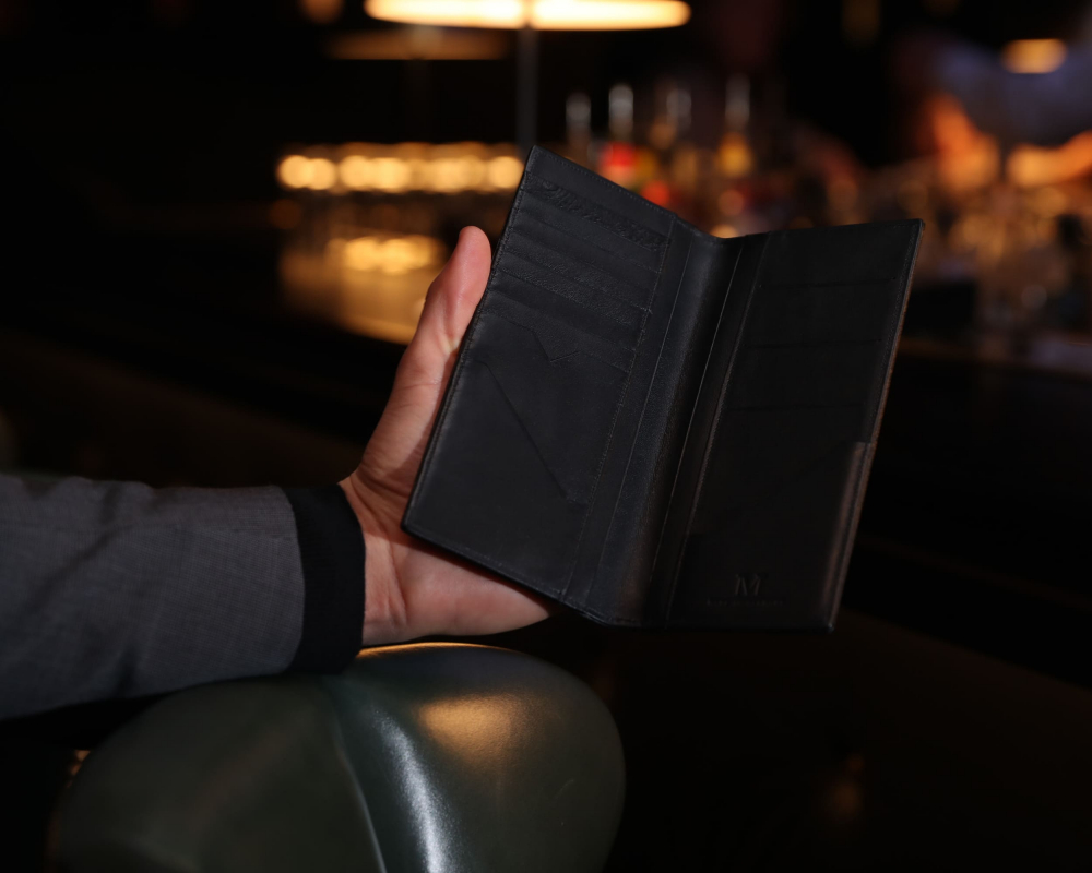 Brieftasche aus Leder mit Prägung -FIDES- 13 cc